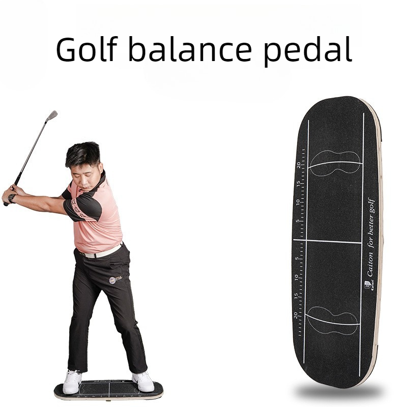 Golf Equipment For Beginners - Rutschfestes Golf-Balance-Pedal Anfänger Golf-Balance-Board Holz Langlebiger