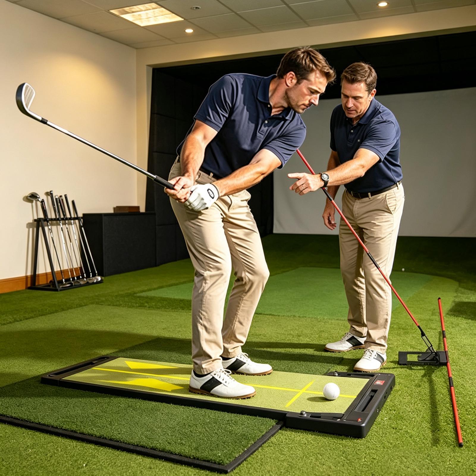 Golf Equipment For Beginners - Golf Plane Trainer, verstellbarer Winkel-Ausrichtungs-Übungsstab, Ausrüstung,