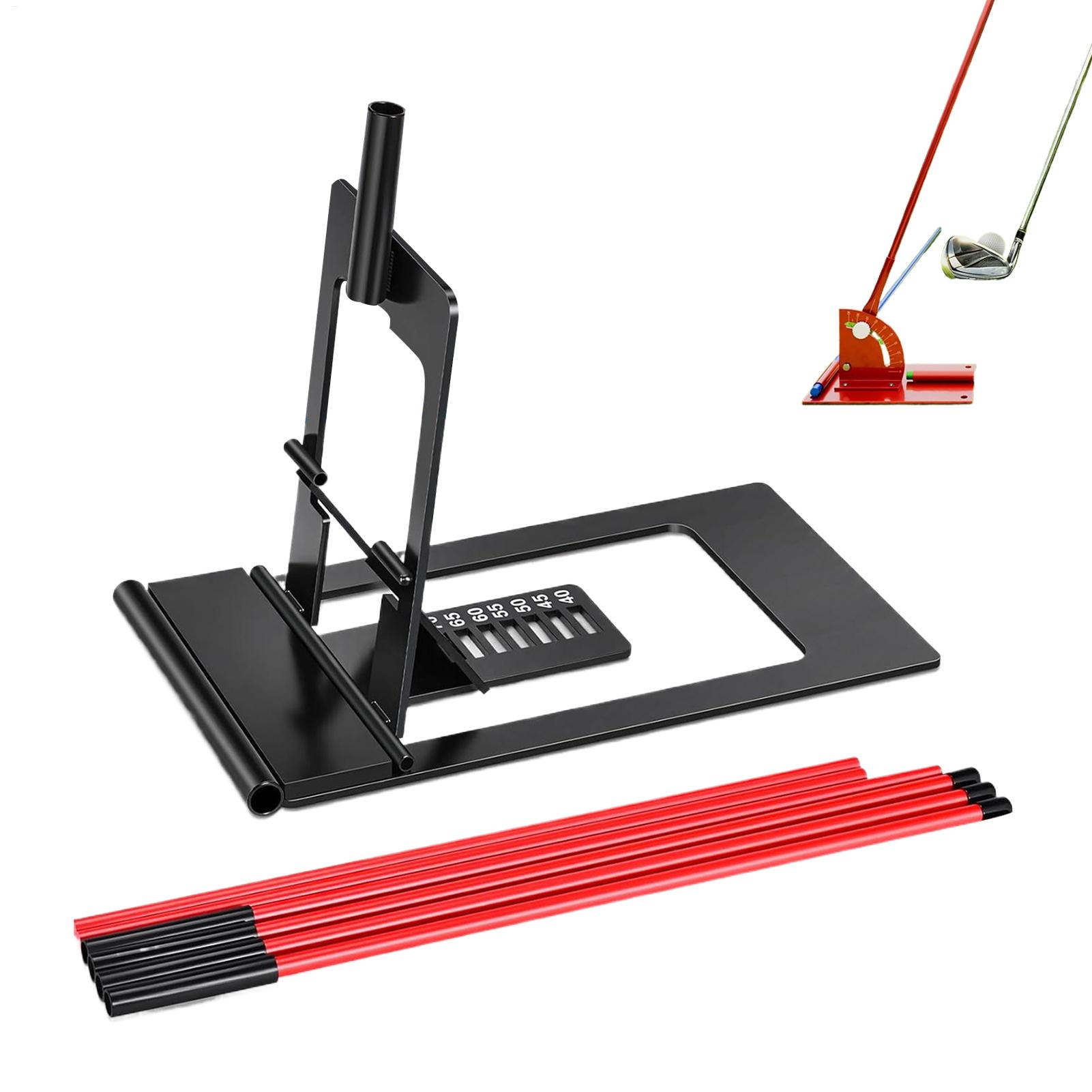 Golf Equipment For Beginners - Golf-Path-Trainer, verstellbarer Winkel, Ausrichtungs-Übungsstab, Ausrüstung, Golf-Swing-Path-Trainer
