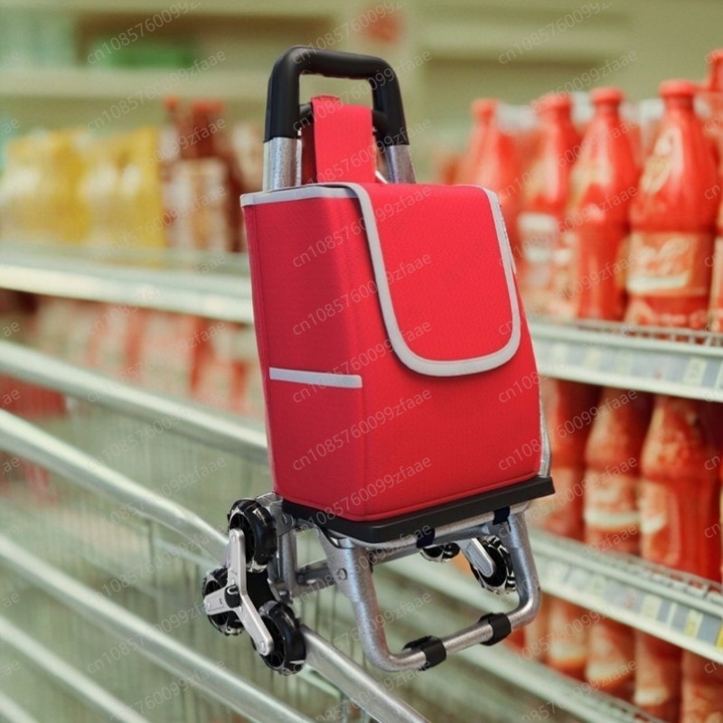 Pull Cart Fold - Zusammenklappbarer Einkaufswagen, Treppensteigen, handgezogener Einkaufswagen, tragbarer