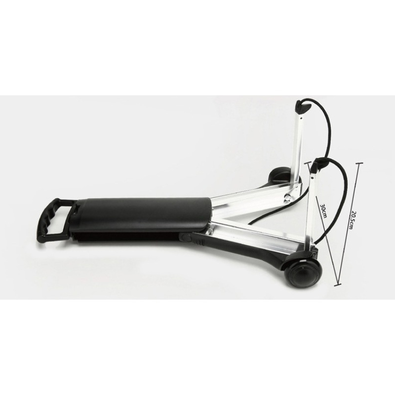 Pull Cart Fold - Mini Klappbarer Aluminium-Handwagen Tragbarer Gepäckwagen Einkaufswagen