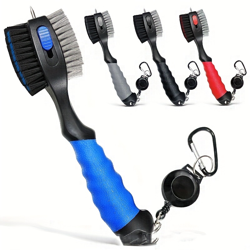Golf Equipment Sales - Golfschläger-Reinigungsbürste, Rillenreiniger, einziehbare Bürste mit großem