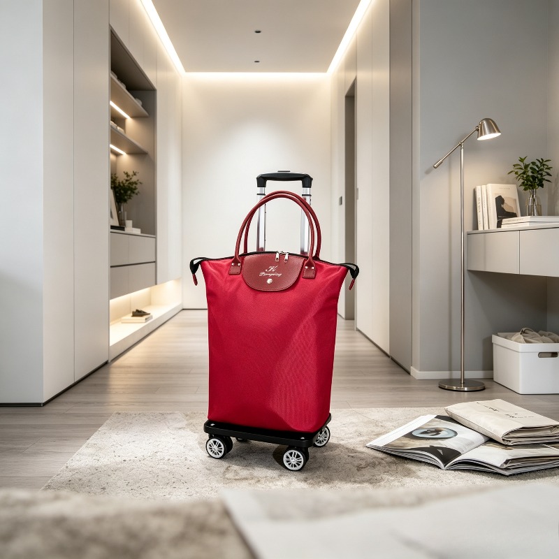 Pull Cart Fold - Kompakter Faltbarer Einkaufswagen, Abnehmbarer Multifunktions-Ziehwagen, Leichter