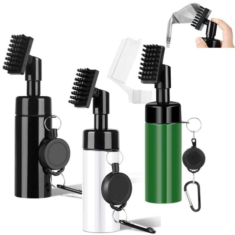 Golf Equipment Sales - Golf-Schläger-Rillenreiniger-Bürste mit auslaufsicherer Sprühflasche, automatisches Wasser-Sprühgerät,