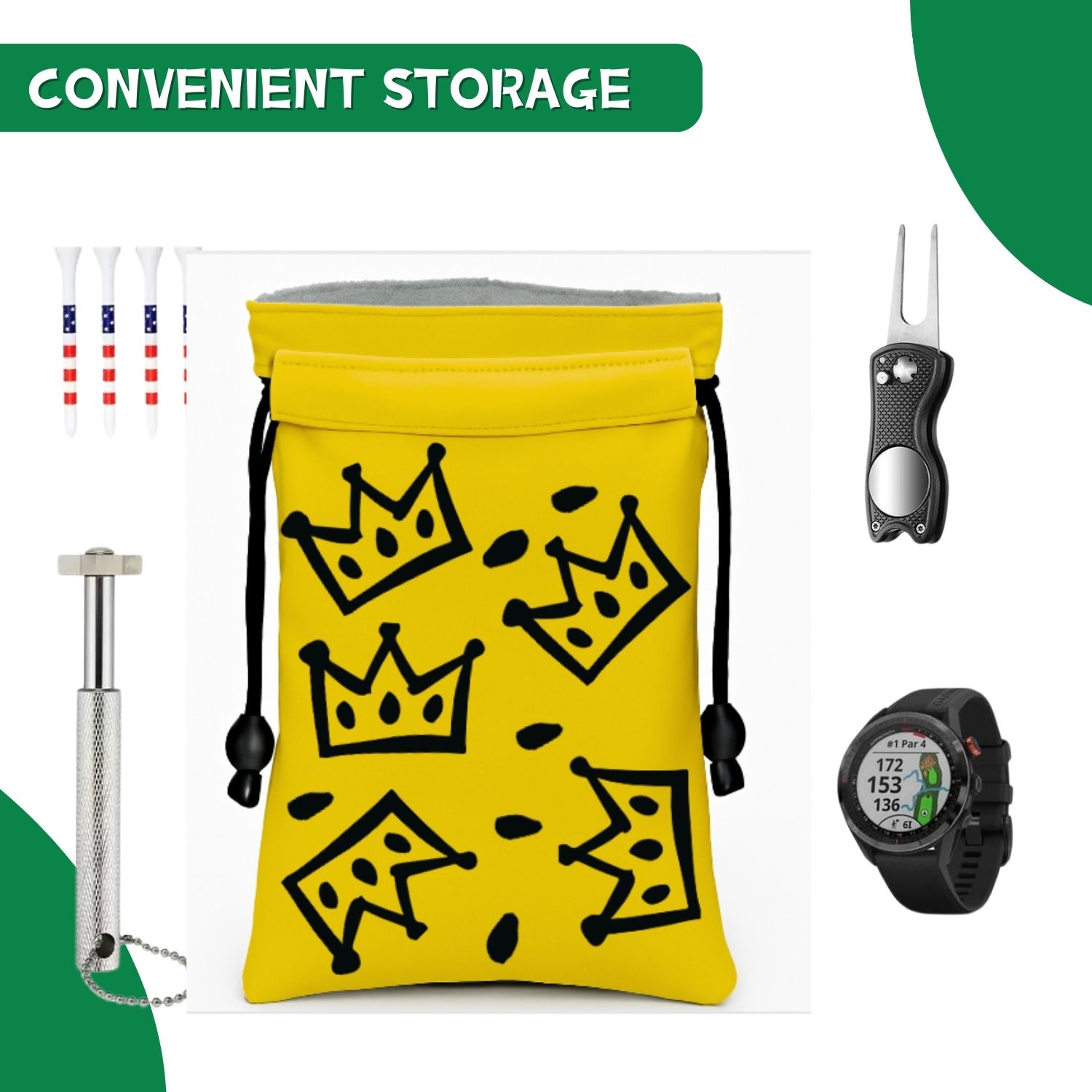 Crown Golf Wertsachen-Tasche,  – Golf Equipment Holder Bewertung und Preis