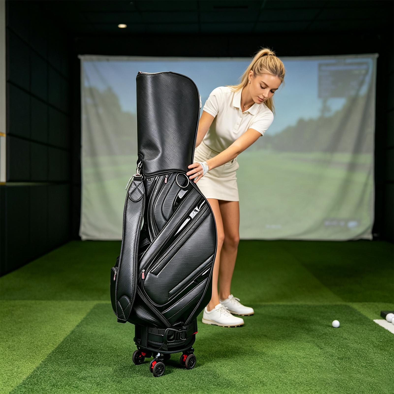 Golfbag-Rollständer mit 360-Gr – Golf Equipment Holder Bewertung und Preis